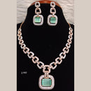 Jain Jewellers American Diamond Necklace Set - 11061610