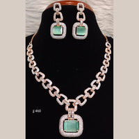 Jain Jewellers American Diamond Necklace Set - 11061610