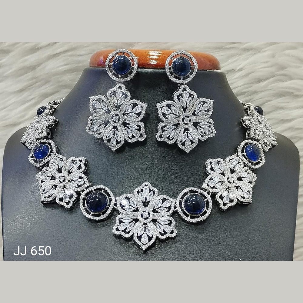 Jain Jewellers American Diamond Necklace Set