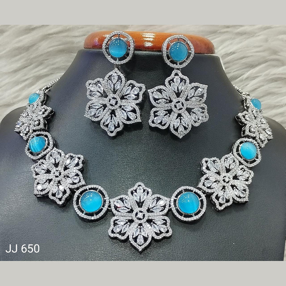 Jain Jewellers American Diamond Necklace Set