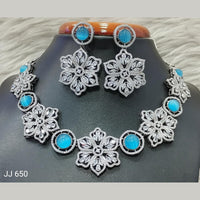 Jain Jewellers American Diamond Necklace Set