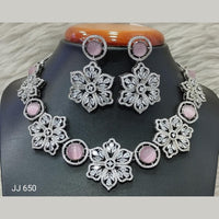 Jain Jewellers American Diamond Necklace Set