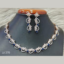 Jain Jewellers American Diamond Necklace Set - 11061620