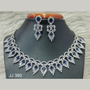 Jain Jewellers American Diamond Necklace Set - 11061625