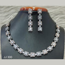 Jain Jewellers American Diamond Necklace Set - 11061630
