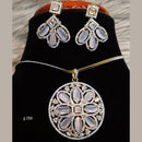 Jain Jewellers Ad Stone Pendant Set - 11061663