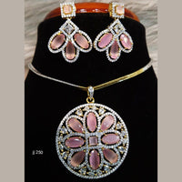 Jain Jewellers Ad Stone Pendant Set - 11061663