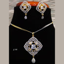 Jain Jewellers Ad Stone Pendant Set - 11061666