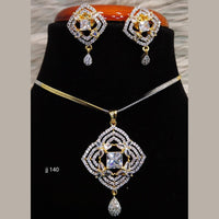 Jain Jewellers Ad Stone Pendant Set - 11061666