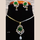 Jain Jewellers Ad Stone Pendant Set - 11061667