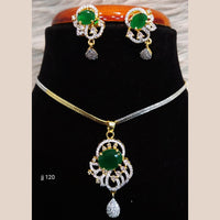 Jain Jewellers Ad Stone Pendant Set - 11061667