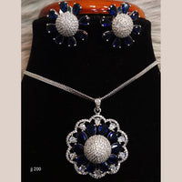 Jain Jewellers Ad Stone Pendant Set - 11061685