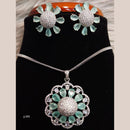 Jain Jewellers Ad Stone Pendant Set - 11061685