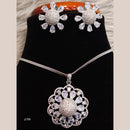 Jain Jewellers Ad Stone Pendant Set - 11061685