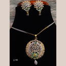Jain Jewellers Ad Stone Pendant Set - 11061686