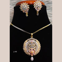 Jain Jewellers Ad Stone Pendant Set - 11061686