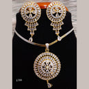Jain Jewellers Ad Stone Pendant Set - 11061688