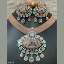 Jain Jewellers American Diamond Necklace Set - 11061692