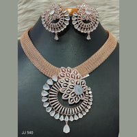 Jain Jewellers American Diamond Necklace Set - 11061695