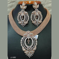 Jain Jewellers American Diamond Necklace Set - 11061699