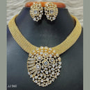 Jain Jewellers American Diamond Necklace Set - 11061701