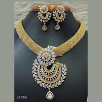 Jain Jewellers American Diamond Necklace Set - 11061703