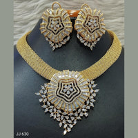 Jain Jewellers American Diamond Necklace Set - 11061704