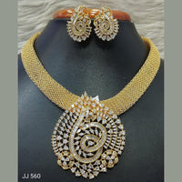 Jain Jewellers American Diamond Necklace Set - 11061705