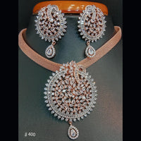 Jain Jewellers American Diamond Necklace Set - 11061740