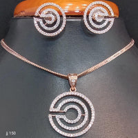 Jain Jewellers American Diamond Necklace Set - 11061743