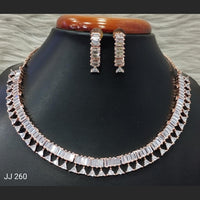 Jain Jewellers American Diamond Necklace Set - 11061769
