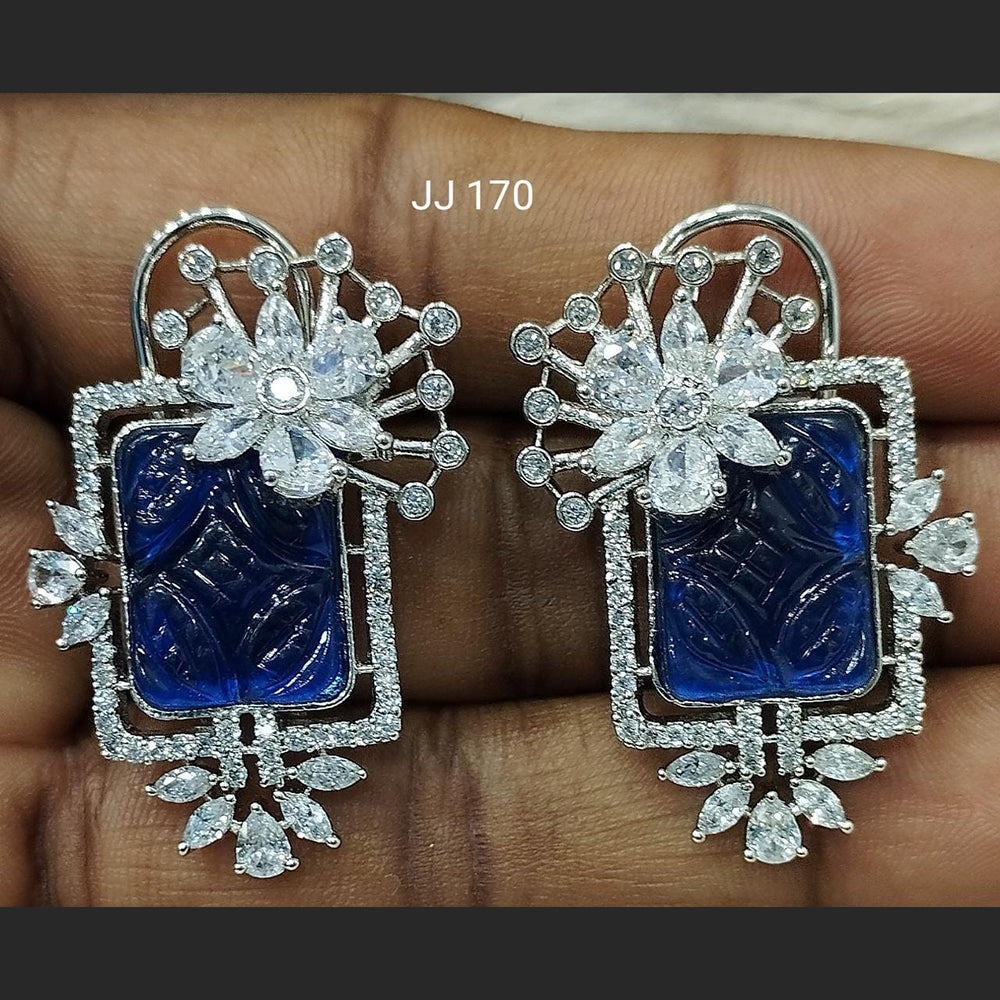 Jain Jewellers Ad Stone Dangler Earrings  - 11061793
