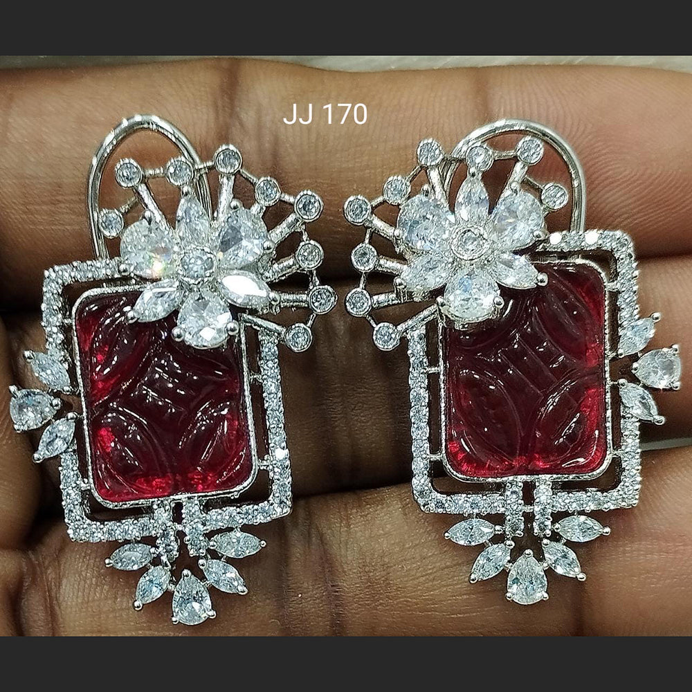 Jain Jewellers Ad Stone Dangler Earrings  - 11061793