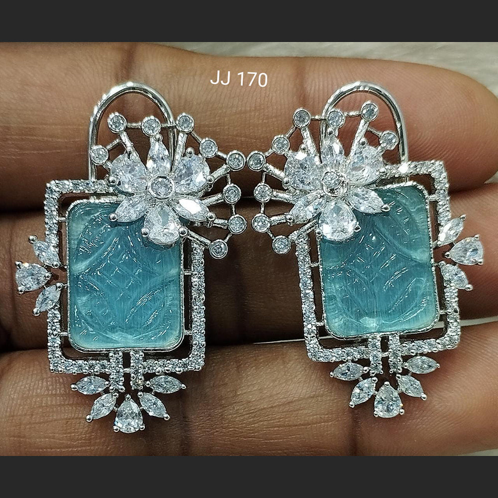 Jain Jewellers Ad Stone Dangler Earrings  - 11061793