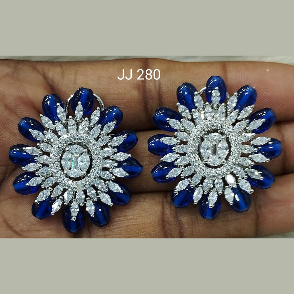 Jain Jewellers Ad Stone Stud Earrings  - 11061794