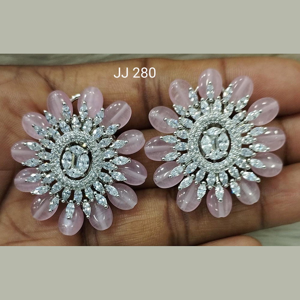 Jain Jewellers Ad Stone Stud Earrings  - 11061794
