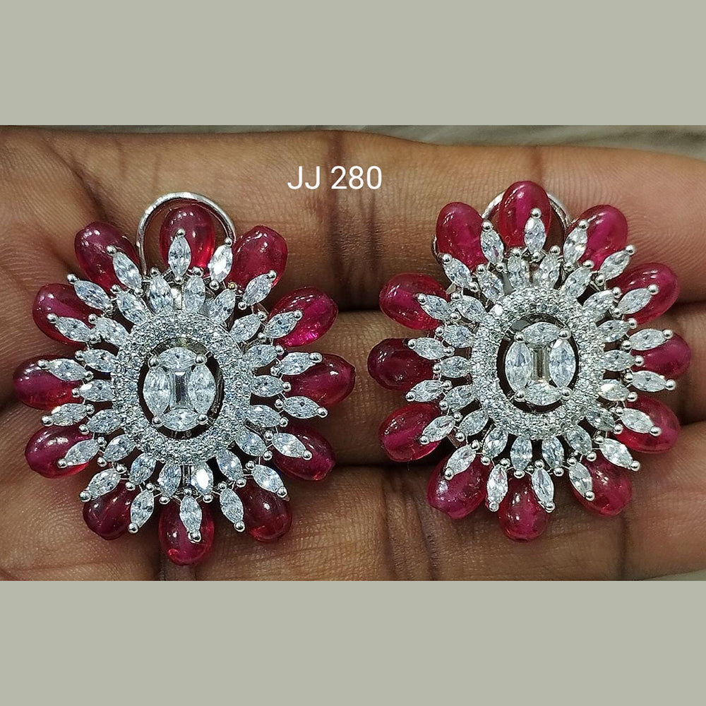 Jain Jewellers Ad Stone Stud Earrings  - 11061794