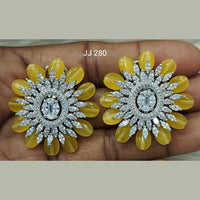 Jain Jewellers Ad Stone Stud Earrings  - 11061794