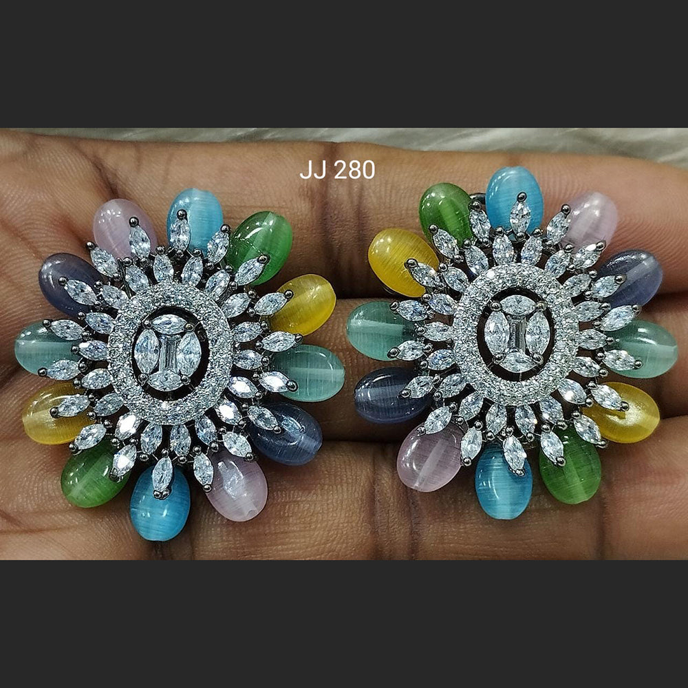 Jain Jewellers Ad Stone Stud Earrings  - 11061795