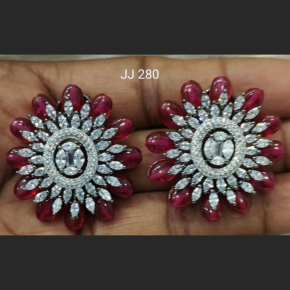 Jain Jewellers Ad Stone Stud Earrings  - 11061795