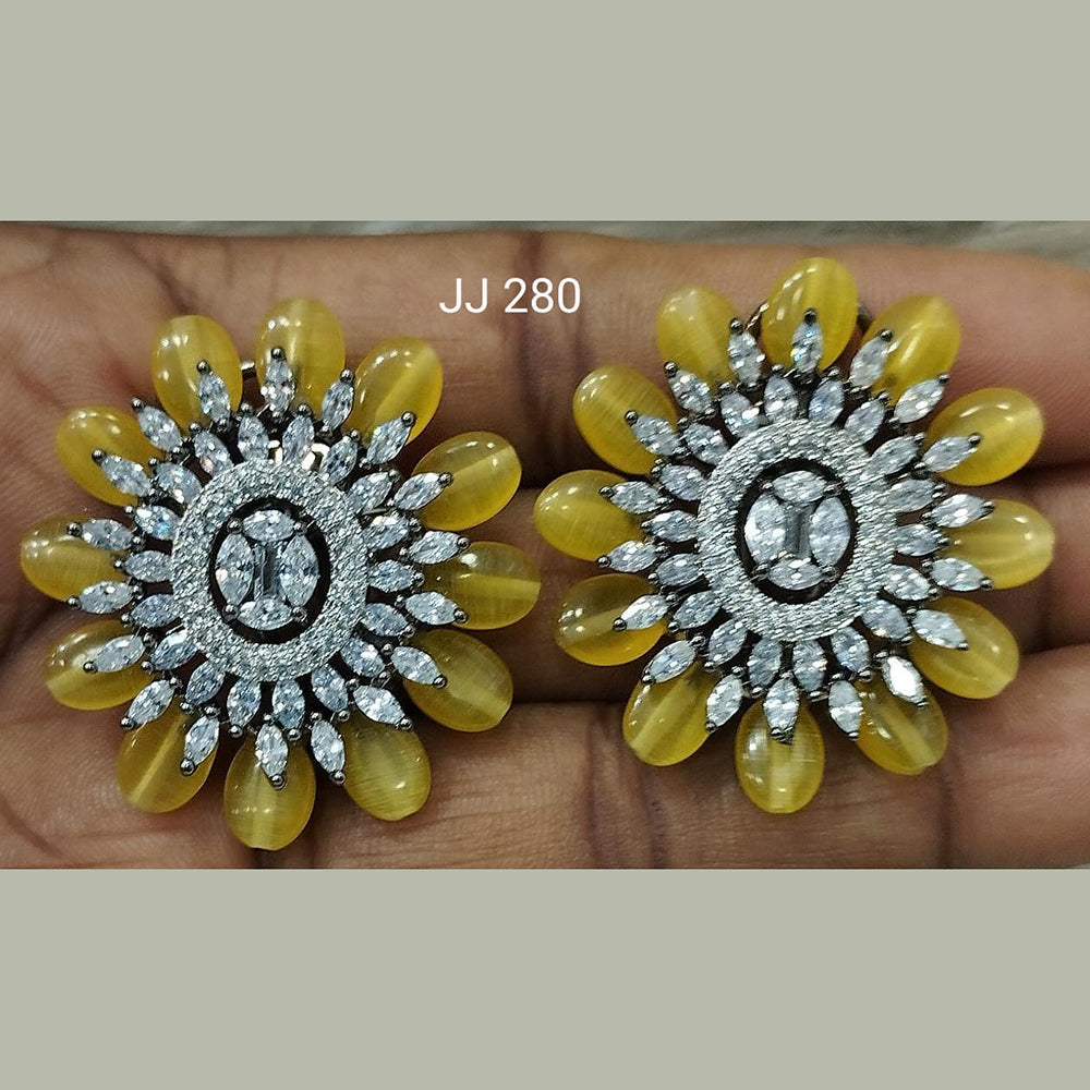 Jain Jewellers Ad Stone Stud Earrings  - 11061795