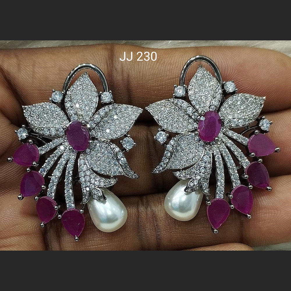 Jain Jewellers Ad Stone Stud Earrings  - 11061796