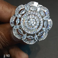 Jain Jewellers American Diamond Stone Adjustable Ring  - 11061807