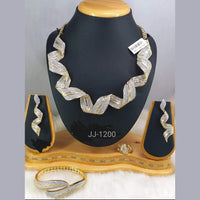 Jain Jewellers American Diamond Jewellery Necklace Set