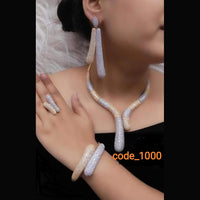 Jain Jewellers American Diamond Jewellery Combo Set