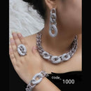 Jain Jewellers American Diamond Jewellery Combo Set