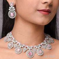 Jain Jewellers American Diamond Jewellery Necklace Set