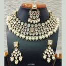 Jain Jewellers Gold Plated Kundan Stone Necklace Set - 11061846