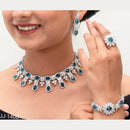 Jain Jewellers American Diamond Jewellery Necklace Set