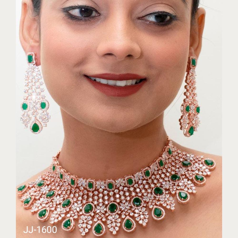Jain Jewellers American Diamond Jewellery Necklace Set